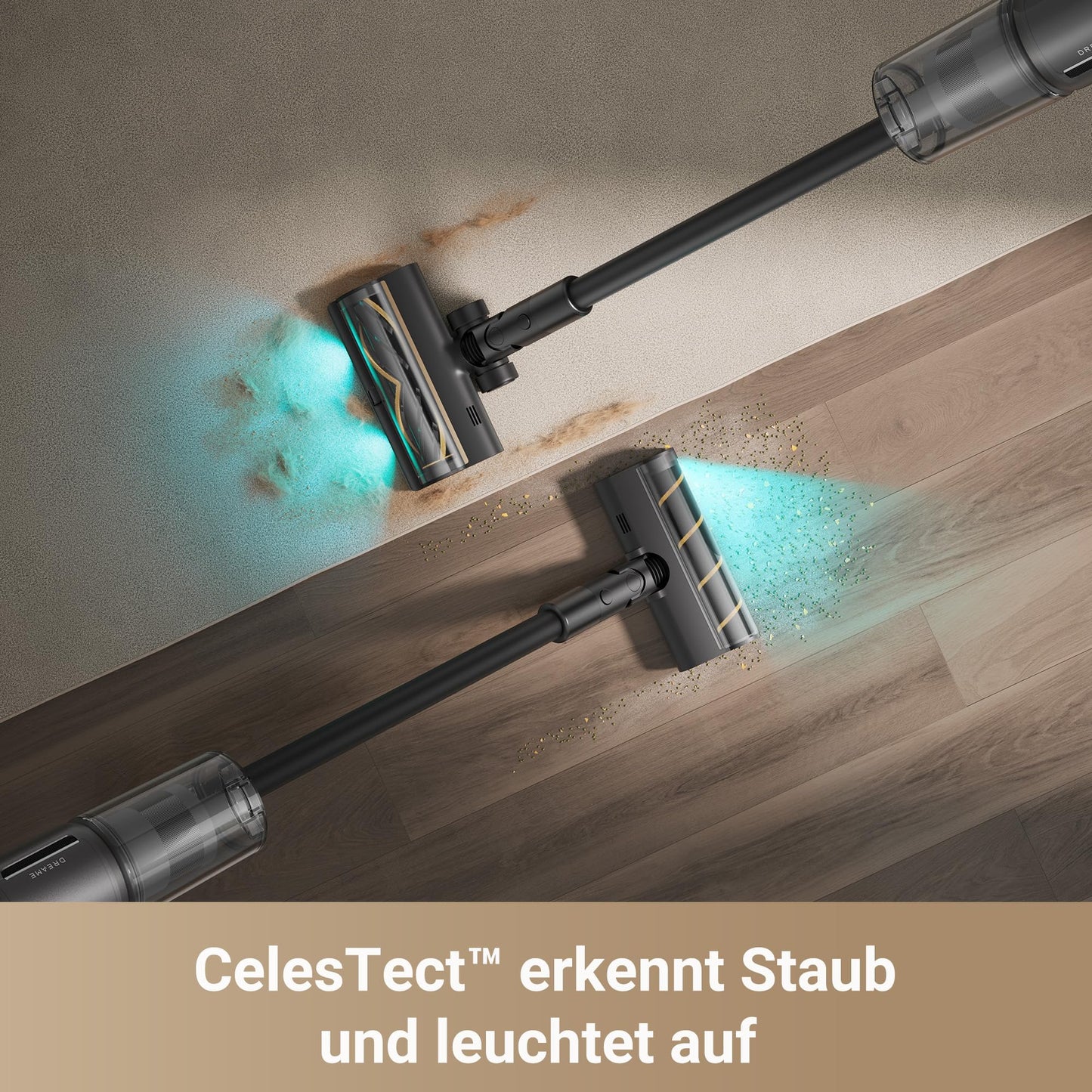 Dreame Z30 Cordless Stick Vacuum, 310 AW Suction Power, 90 min Max Cleaning Time, Dust-Reveal Technology, Pet Hair Removal Tool, Multi-Surface Cleaning Power, Dirt Detection.
