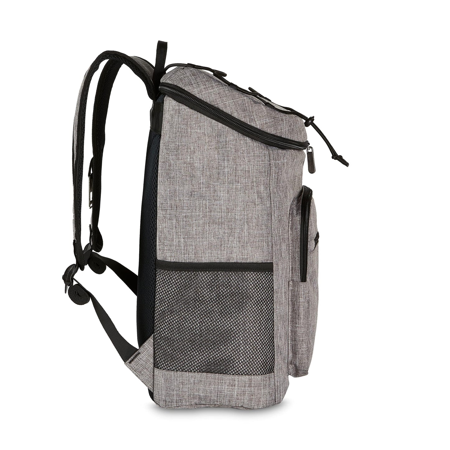 Amazon Basics backpack cooler, waterproof, lightweight, insulated, 20L capacity (30 cans), Gray