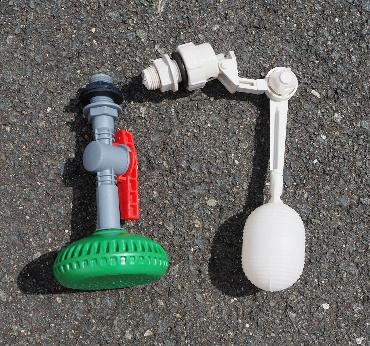 Varile 100L garden shower, solar shower including filling valve & shower head.