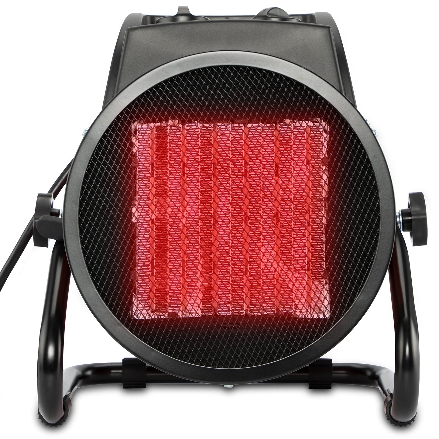 Grafner Electric Turbo Heater Fan 5 kW, 400 volts, thermostat, 3 heat settings, powerful fan, ceramic PTC element, construction site electric heater tent heater electric fan heater.