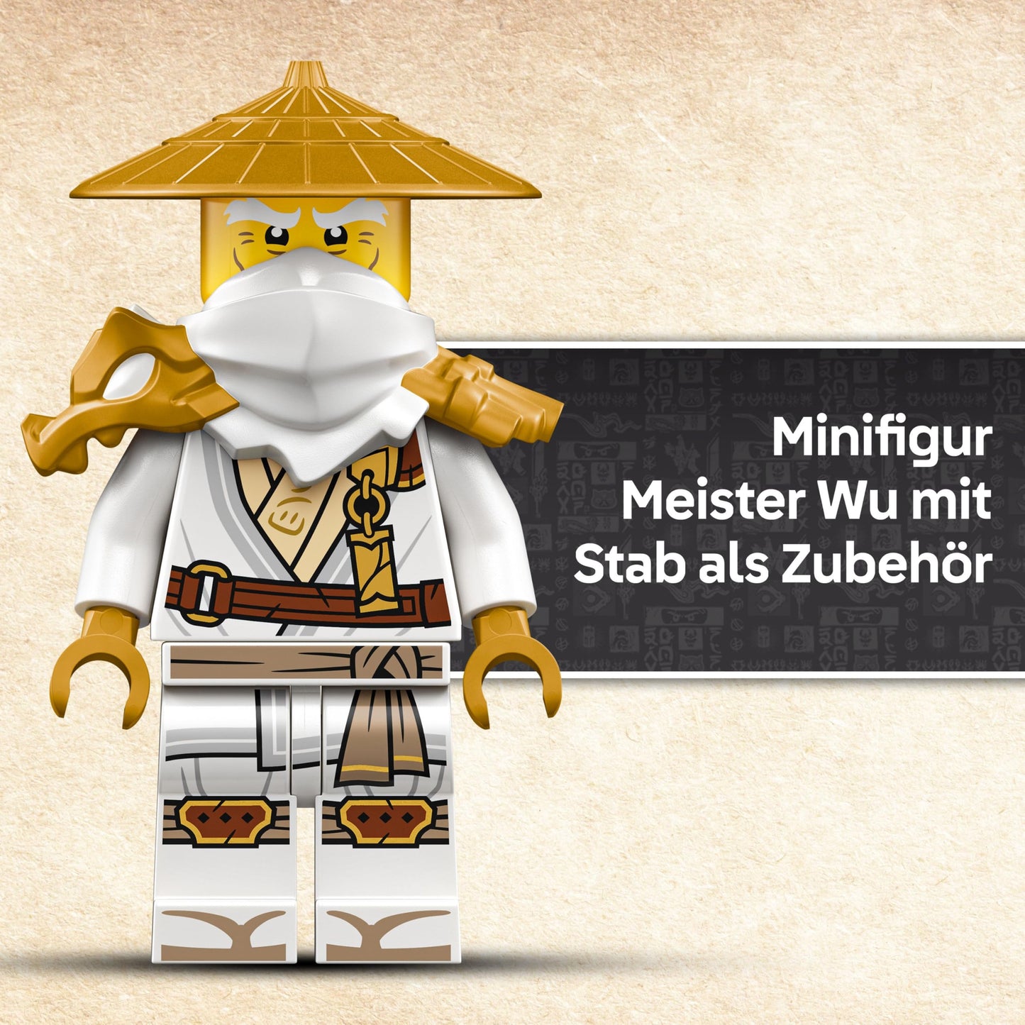 LEGO NINJAGO Guardian Dragon Building Set - Featuring Dragon Figure, Master Wu Minifigure & Stand - Building Toy for Boys age 14+ & Teens 71847