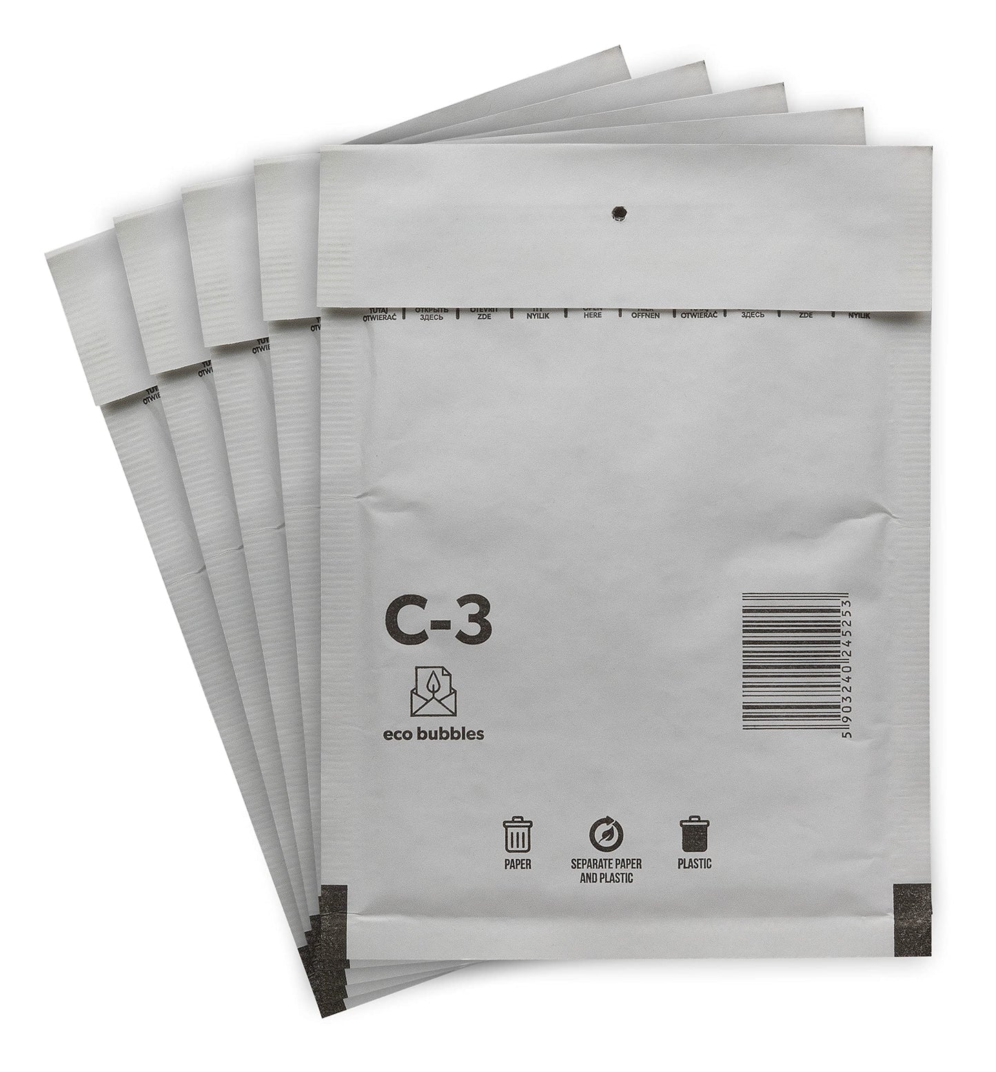 200 air bubble mailers shipping bags air bubble 170 x 225mm air bubble envelopes DIN A5 DIN A6 size C/3 C3 white padded envelopes bags