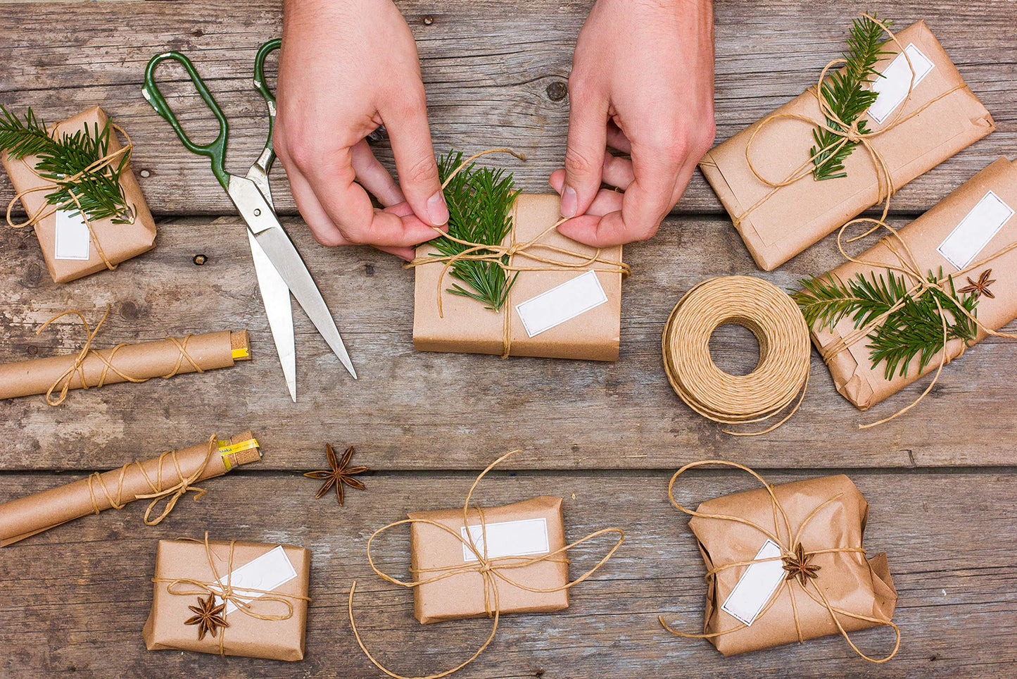 PAKNOR® 44 cm - 50 m Brown KRAFT PAPER, Gift wrap, Kraft paper roll. Perfect for crafting, gift wrapping, packaging, wrapping paper, food paper.