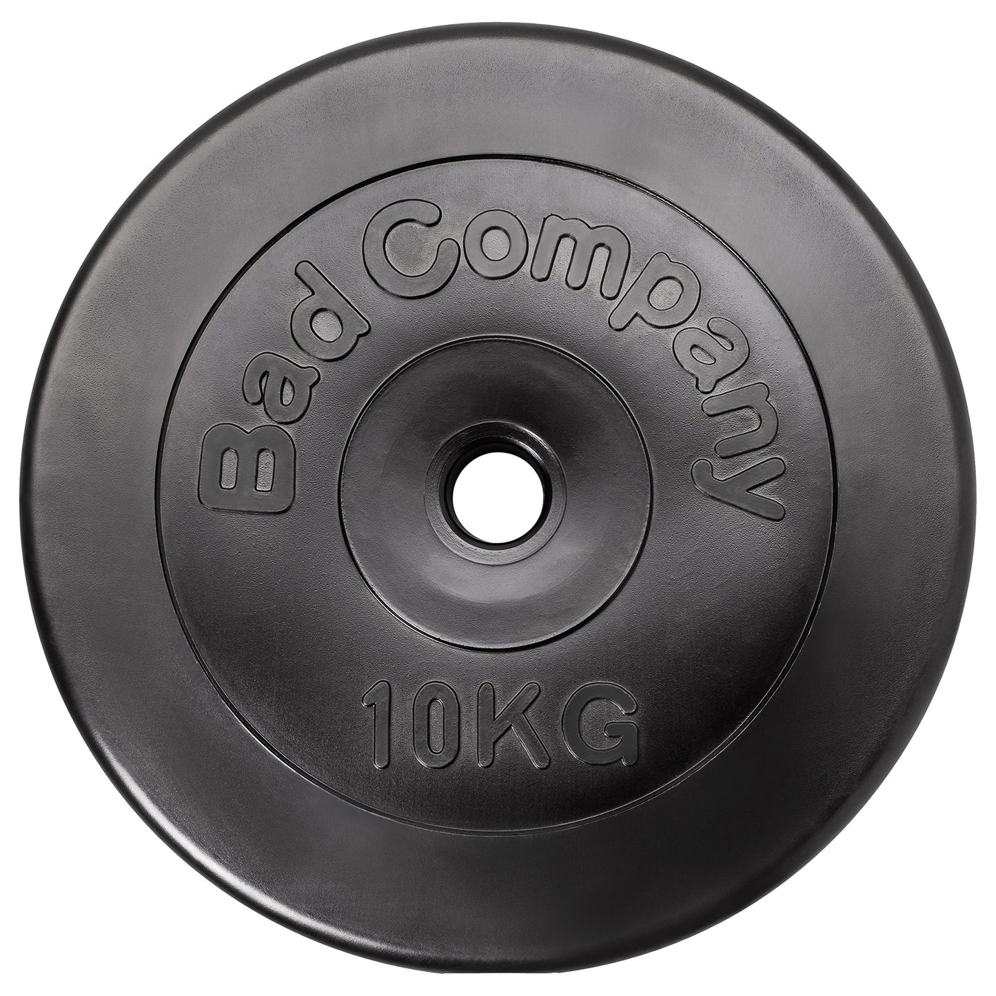 Bad Company weight plates 30/31 mm plastic 60kg I weight set 2 x 5 kg + 2 x 10 kg + 2 x 15 kg I weights for barbell and dumbbell.