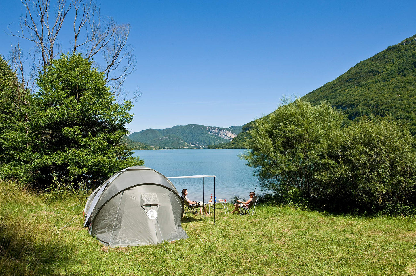 Coleman tent Ridgeline 4/6 Plus, 4/6 person tent, 4/6 person Vis-A-Vis tunnel tent, camping tent, dome tent with sun canopy, Waterproof HH 3,000mm.
