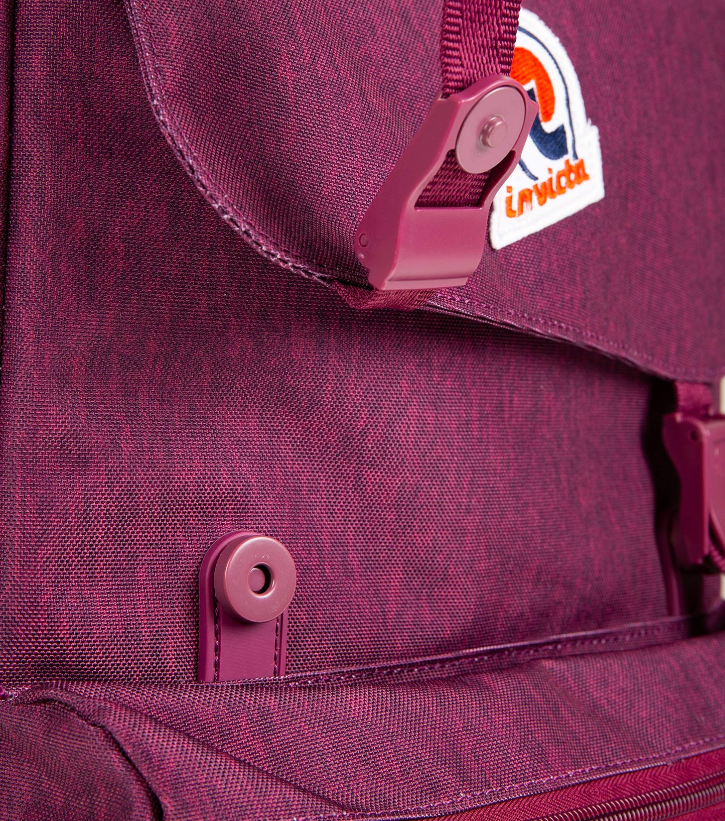 Invicta backpack, JOLLY SOLID S daypack, casual daypack, unisex, for office, outings & commuting, for university, sports, leisure, Italian design, purple.