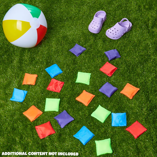 CreativeForce Cornhole Bags, 10 or 20 pack Colorful Bean Bags - Outdoor games for kids (Multicolor 20 pack)