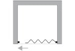 Shower door in PVC 90 CM H185 mod. Aura Sideways