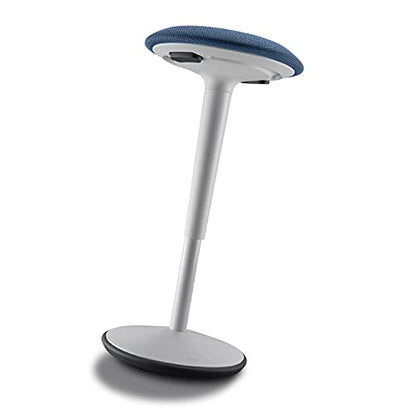 Sedus se:fit, Ergonomic Stool, Standing Stool, Sit-Stand Stool, Standing Aid, Blue, Gray, Plastic, Rubber base, Height adjustable from 53-80 cm