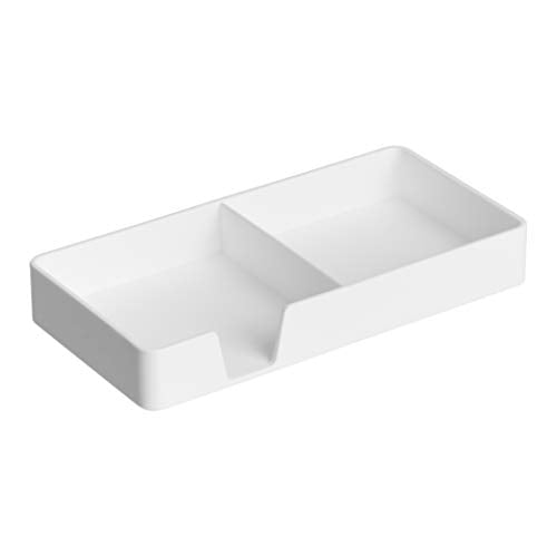Amazon Basics Plastic Organizer, Small Shelf, White