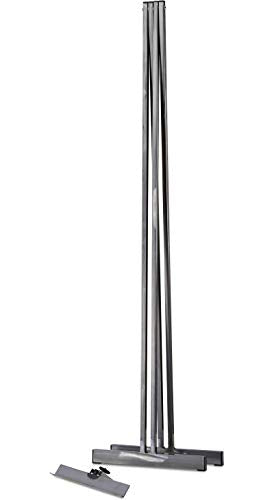 ASP Steel tube easel, approx. 175 cm tall, with support angle, available in 4 colors (natural steel)