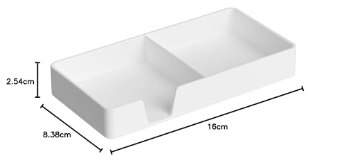 Amazon Basics Plastic Organizer, Small Shelf, White