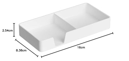 Amazon Basics Plastic Organizer, Small Shelf, White