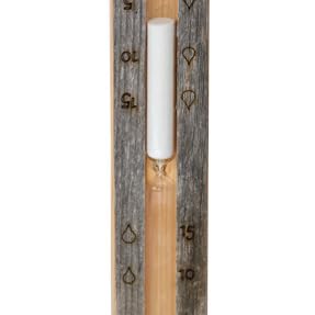 Sauna hourglass 15 min. Kelo rustic with white sand