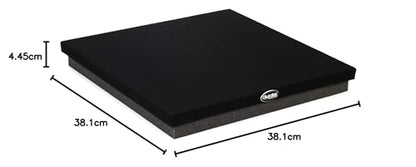 Auralex SUBDUDE_V2 II ISO Series Acoustically Decoupling, 4.5 x 38 x 38 cm Black/Anthracite