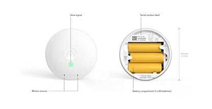 Airthings 292 Wave Mini - Compact and smart air quality monitor for temperature, humidity, and airborne chemicals (VOCs) with mold risk indicator.