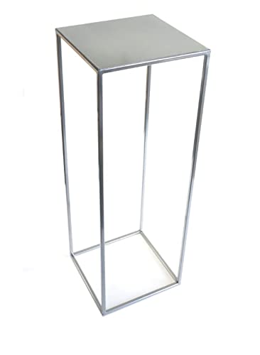 DIXIE STORE Flower Stand | Metal Plant Holder Loft 363 | Imaginative Plant Stand | For Indoor and Outdoor Decor, Great Impression, Silver