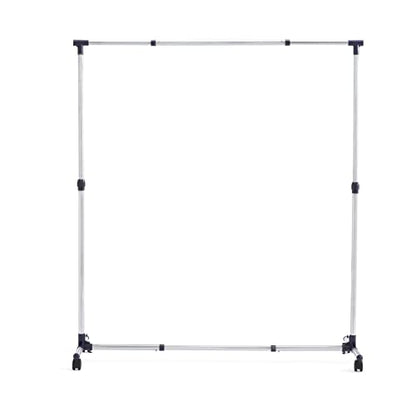 Amazon Basics - Garment Rack with Wheels, Chrome, 89 - 144 cm x 44 cm x 99.5 - 162 cm
