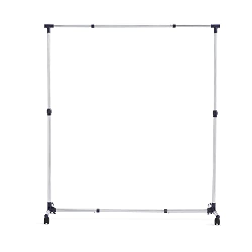 Amazon Basics - Garment Rack with Wheels, Chrome, 89 - 144 cm x 44 cm x 99.5 - 162 cm