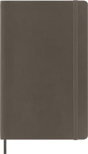 Moleskine Classic Notebook, Lined, Soft Cover with Elastic Closure, XL 13 x 21 cm, Brown, 192 Pages