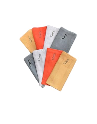 4Shine 8 Pack Window Mirror Glass Microfiber Cleaning Cloths All-Purpose Cleaning Cloths without chemical cleaners for streak-free shine in the household as well as for car, office and more