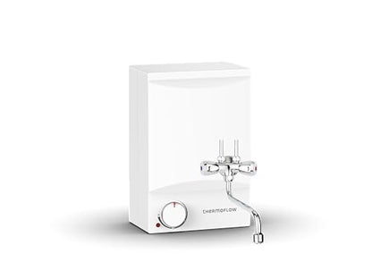 Thermoflow OT 5 Combi Over-table storage tank including low-pressure fitting | Hot water tank 5 l storage volume | Electric hot water tank G 1/2" connection | 35 - 75 °C | 65 °C in 10 min.