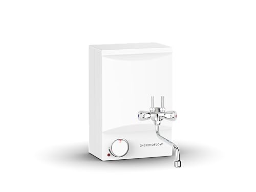 Thermoflow OT 5 Combi Over-table storage tank including low-pressure fitting | Hot water tank 5 l storage volume | Electric hot water tank G 1/2" connection | 35 - 75 °C | 65 °C in 10 min.