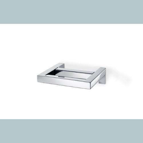Blomus - MENOTO - Toilet roll holder made of polished stainless steel, exclusive bathroom accessory, easy to install, high quality (H / W / D: 5 x 14 x 17 cm, stainless steel, 68838)