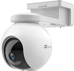 EZVIZ 2K wireless outdoor camera with 10400mAh battery, PT battery camera with AI person detection, Automatic tracking, Active defense with siren and spotlight, Two-way audio.
