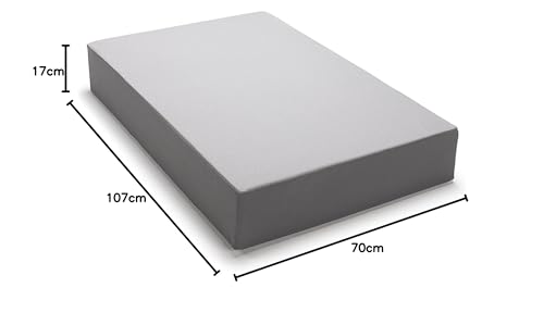 Trampoline jumping mat / jumping pad for kids indoor/outdoor 107x70x17 cm & 97x70x17 cm (gray/gray, 70 cm, 127 cm, 17 cm, 107.00 cm, 70 cm)