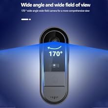 Zeerkeer Wireless Video Doorbell, 1080P Doorbell with Camera, 4.3" Screen Video Doorbell with Intercom, Night Vision Wireless Video Intercom, 170° Wide Angle Lens