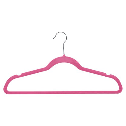 Amazon Basics - Suit Hangers, Flocked, Pink, 30 Pack