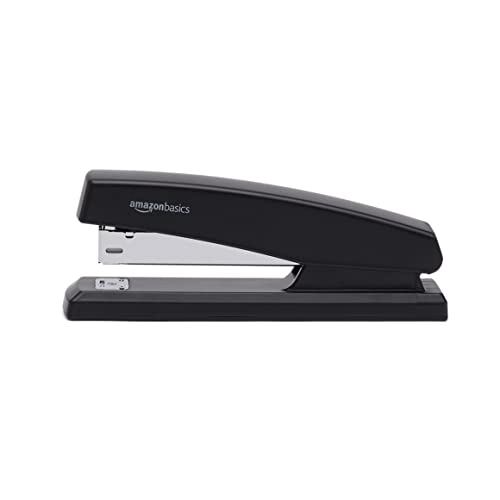Amazon Basics - Stapler with 1000 Staples - Black, 16-Pack.