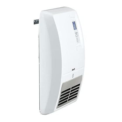 EWT Bathroom Quick Heater Future, efficient wall-mounted heating device, including thermostat with return timer & adaptive start function, 2000 W heating power, White