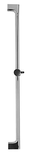 aquaSu® Shower Rail Labori | 80 cm long | with slider | Ø 22 mm | for drilling | made of metal | chrome | shower pole for wall mounting | wall pole with fixing material | 72314 5