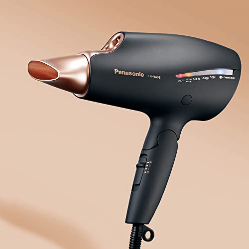 Panasonic EH-NA98 Hair Dryer with Nanoe Technology, 4 modes for hair, face, and scalp, 2 temperature settings, black