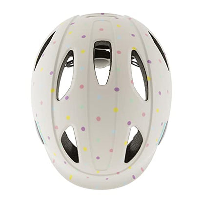 uvex oyo style - lightweight bike helmet for kids - custom sizing adjustment - expandable with LED light - egg dots matte - 50-54 cm