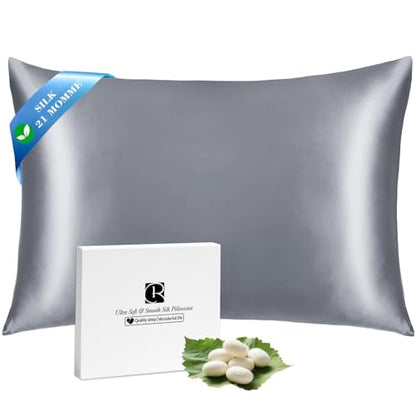 Ravmix silk pillowcases for hair and skin, with hidden zipper, both sides silk