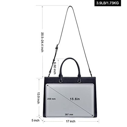 CLUCI briefcase for women men, real leather laptop for 15.6 inch briefcase laptop bag business bag elegant briefcase shoulder bag vintage