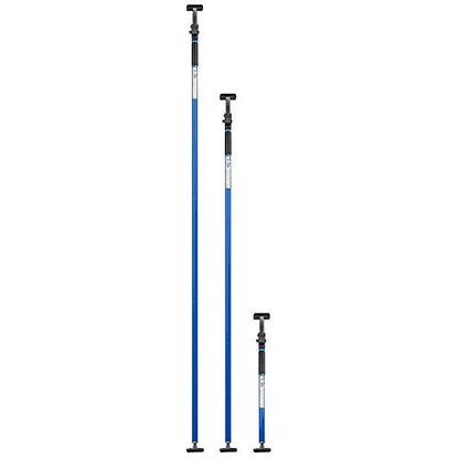 ALLEGRA cargo securing and transportation protection for cars, trucks, trailers, and vans. Clamp bar tension rod for doors, adjustable loading security for vehicles (1.00m - 1.75m, Blue).