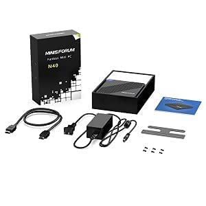 Mini-PC Intel Celeron N4020 (2.8 GHz), 4 GB DDR4/64 GB eMMC, Intel UHD Graphics 600, Fanless Mini Computer 4k@60Hz HDMI&VGA, USB3.0, Wi-Fi 2.4/5.8G, BT4.2