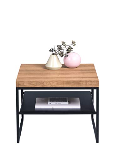 M2 Collection Vista 1 coffee table/side table MDF decor oak brown 50x50cm, height 40cm