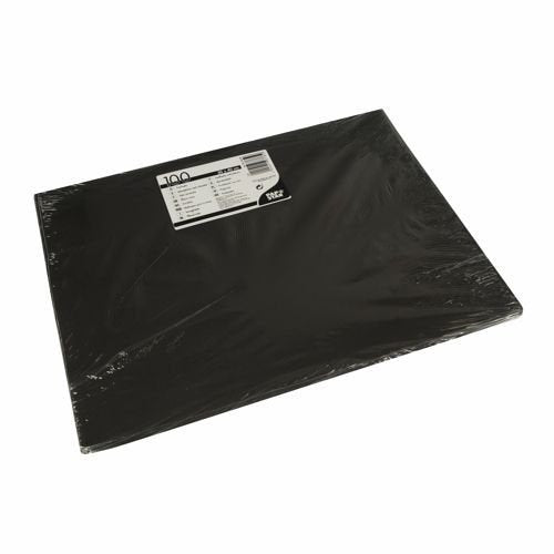 1000 placemats, paper 30 cm x 40 cm black (84359)