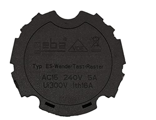 ES-Turn/Push/Grid Switch Module ES-2T(R)/2 built-in switch module, European patented system, black/green/red