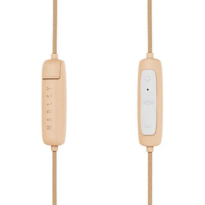 House of Marley Smile Jamaica Wireless 2 in-ear headphones - noise-isolating Bluetooth headphones, 9 hours of playtime, quick charge, IPX-4 waterproof, microphone, FSC-certified wood