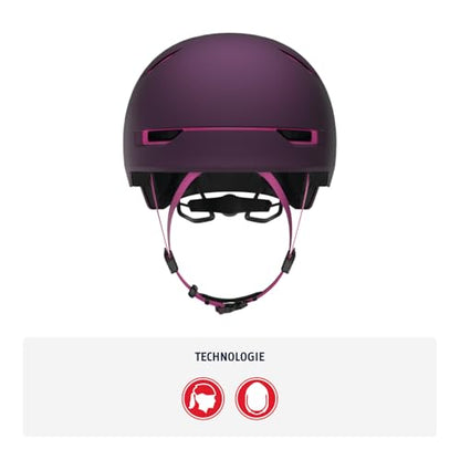ABUS City Helmet Scraper 3.0 ACE - Durable bike helmet for urban commuting - for women and men - Purple/Pink, Size M