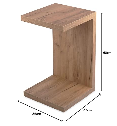 STEMA Seyfried Side Table Chris Wild Oak - Coffee Table 60x37x36 - No assembly fixed glued living room table