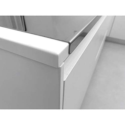 INOXLM Stainless Steel Cutting Board for Kneading, Stainless Steel Countertop in various sizes for kitchen, bar, restaurant, stainless steel kneading board with folding stand and tiered rack.