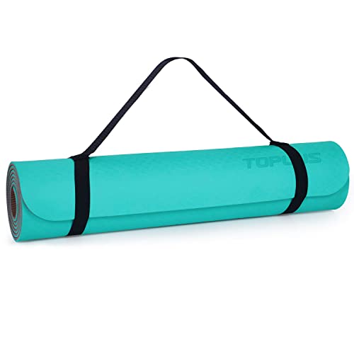 TOPLUS Premium Yoga Mat made of high-quality TPE, non-slip Yoga Mat Gymnastics Mat Exercise Mat Sports Mat for Yoga, Pilates, Fitness, etc. - Dimensions 183cm Length 61cm Width