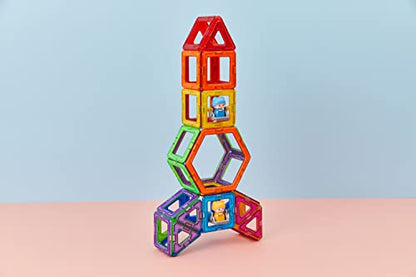 MAGFORMERS Magnetic Building Blocks Carnival Plus Set, 48 Pieces, Ages 3-8, 8x34x24 cm, Magnetic, Building Blocks Toy, Educational Toy, Scientific Thinking, Unisex, Plastic, 703016